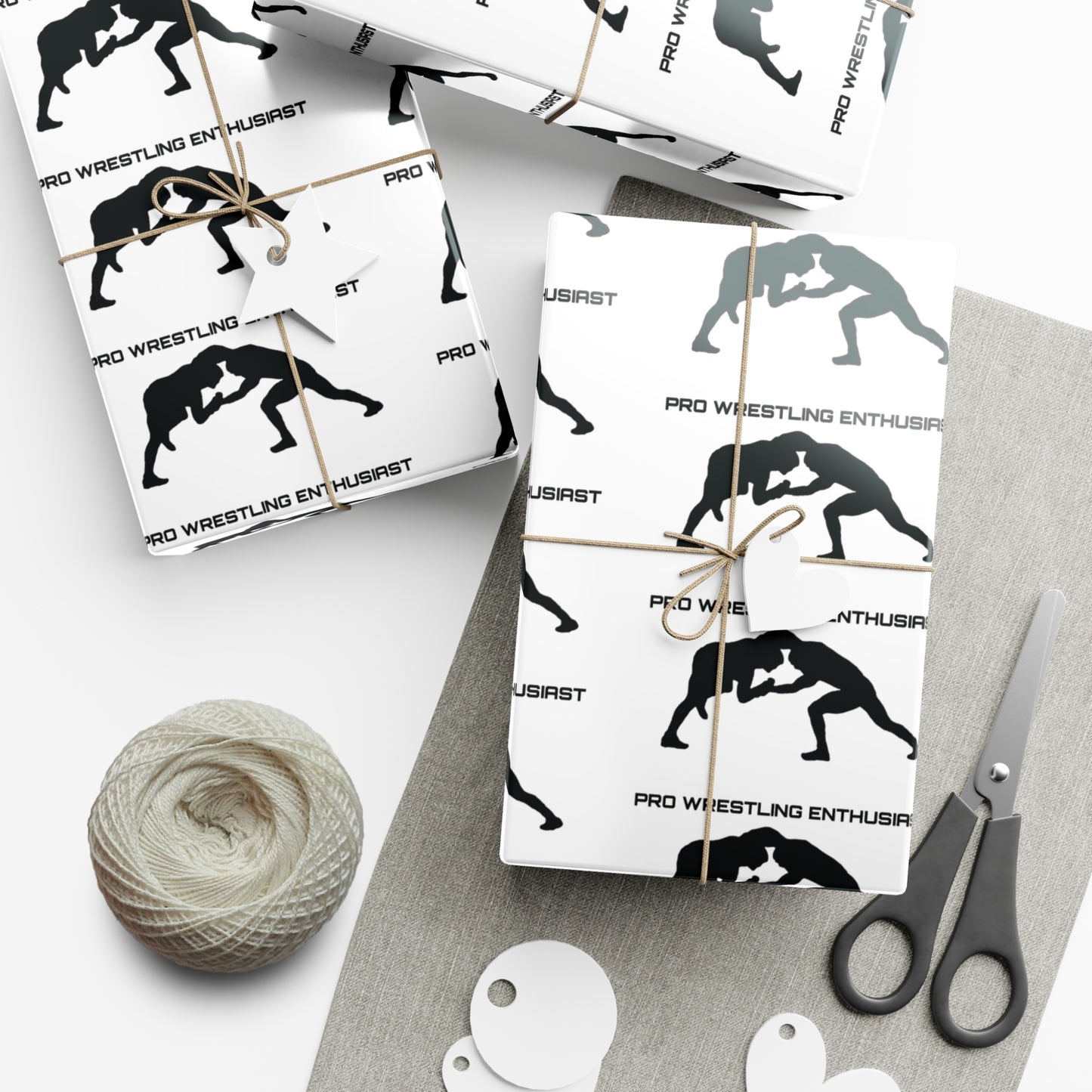 Pro Wrestling Enthusiast Gift Wrap Paper