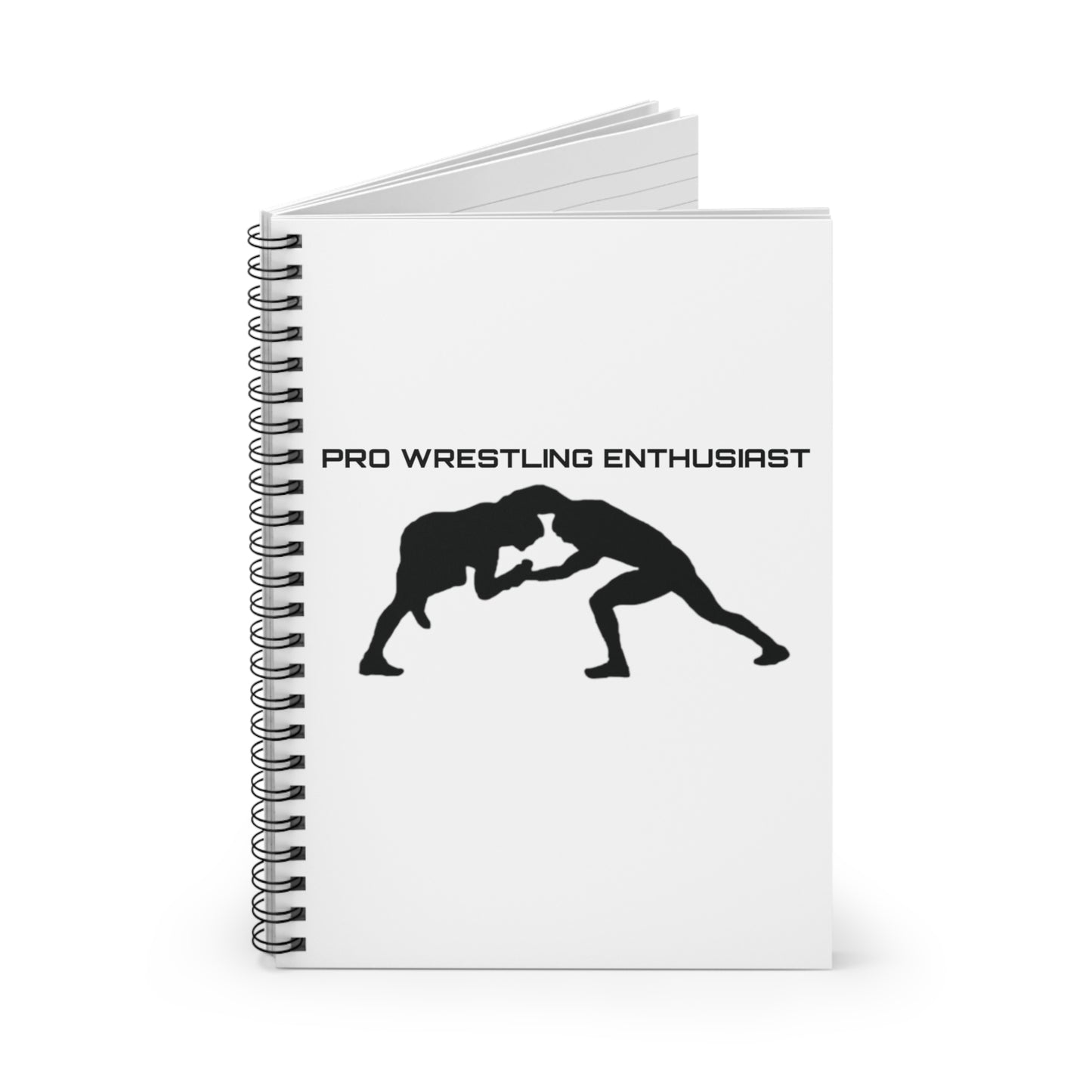 Pro Wrestling Enthusiast White Spiral Notebook