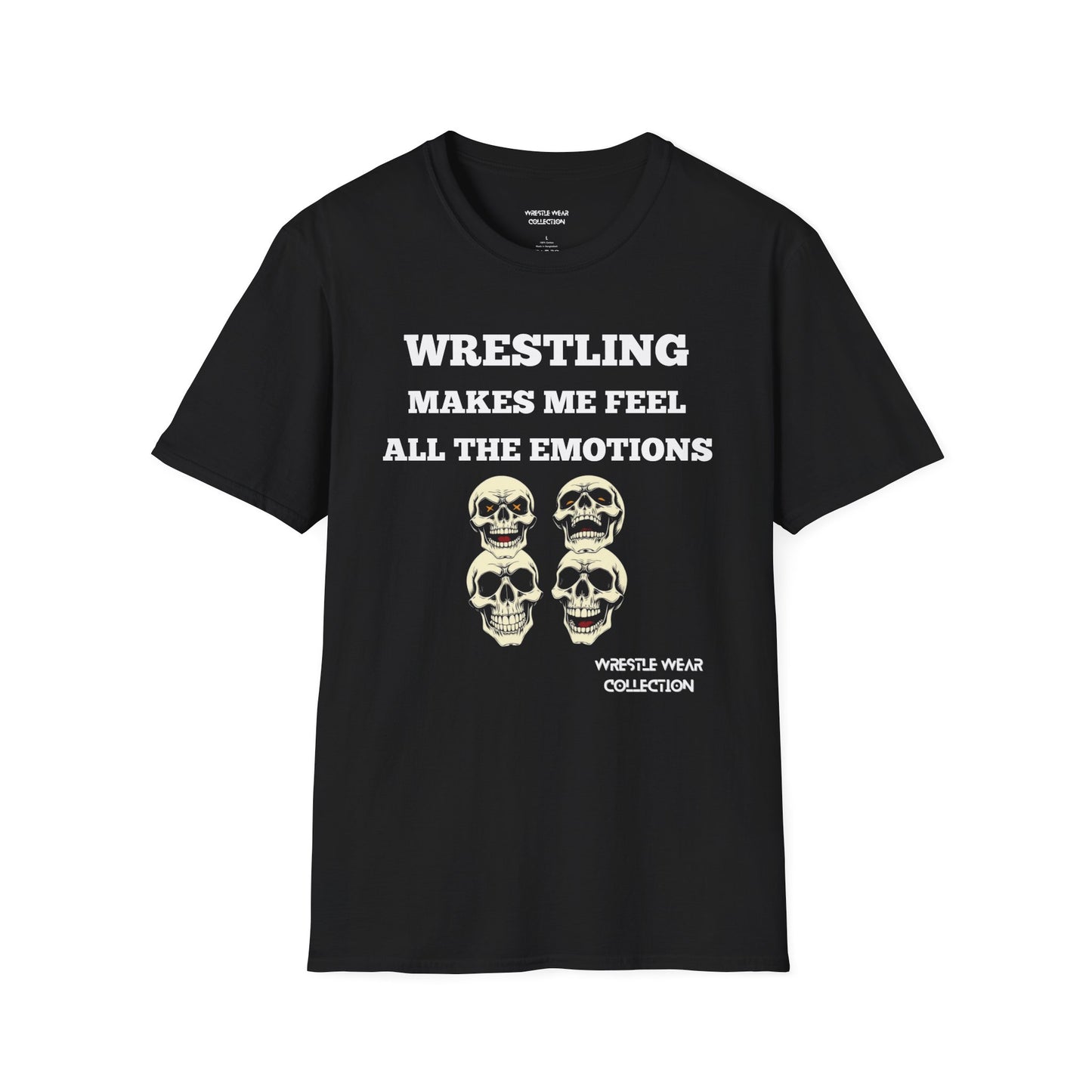Wrestling Makes Me Feel All The Emotions Unisex Softstyle T-Shirt