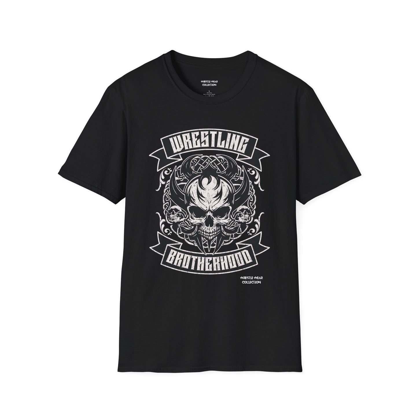 Wrestling Brotherhood Skulls Unisex Softstyle T-Shirt