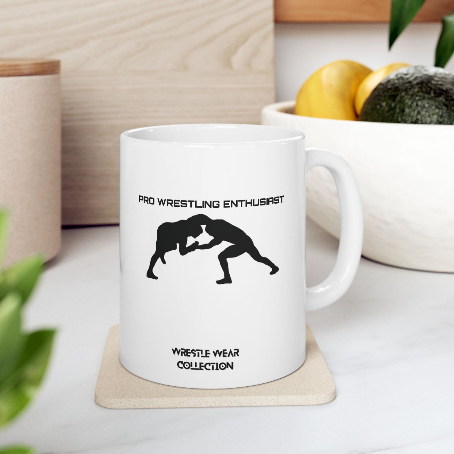 Pro Wrestling Enthusiast White Ceramic Mug 11oz