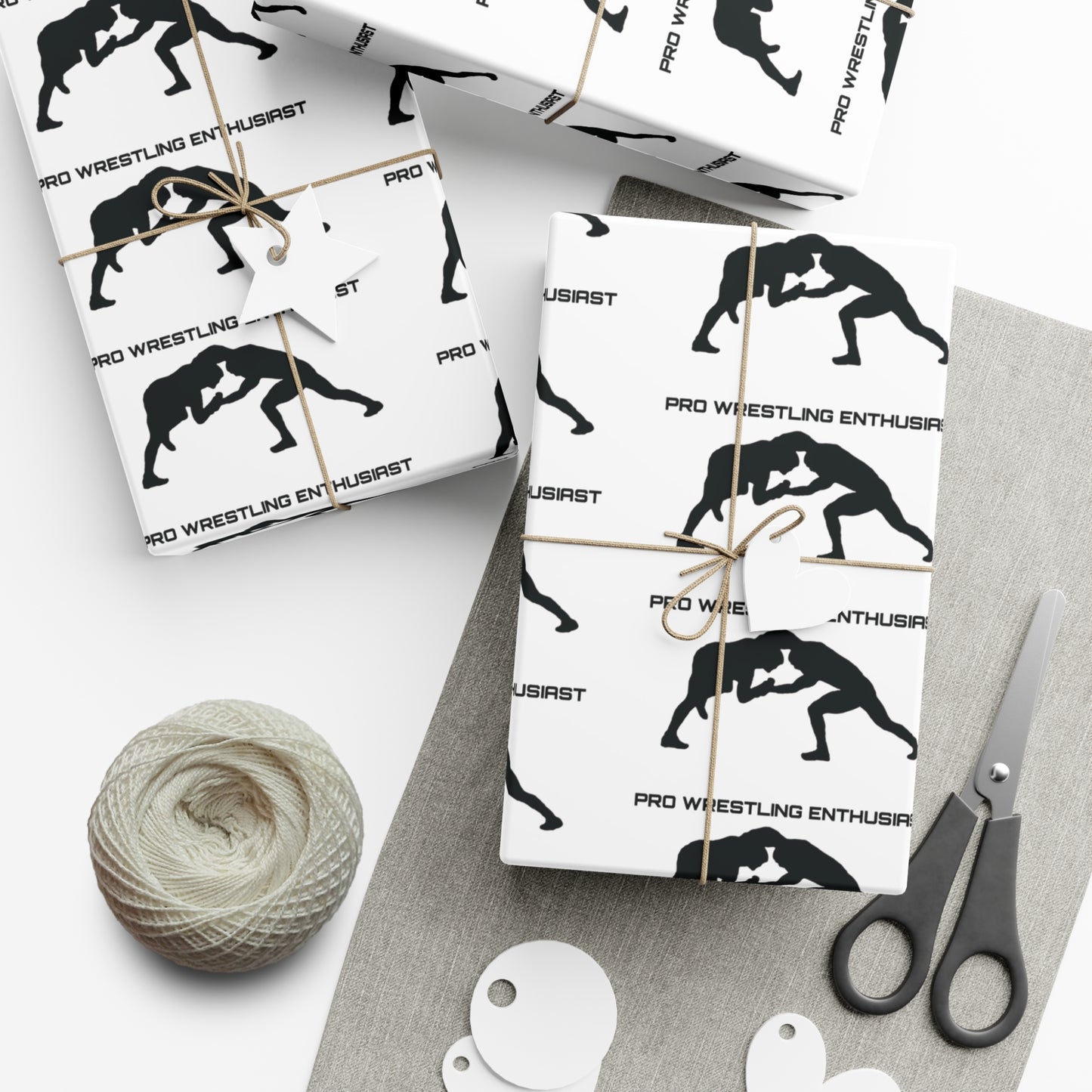 Pro Wrestling Enthusiast Gift Wrap Paper