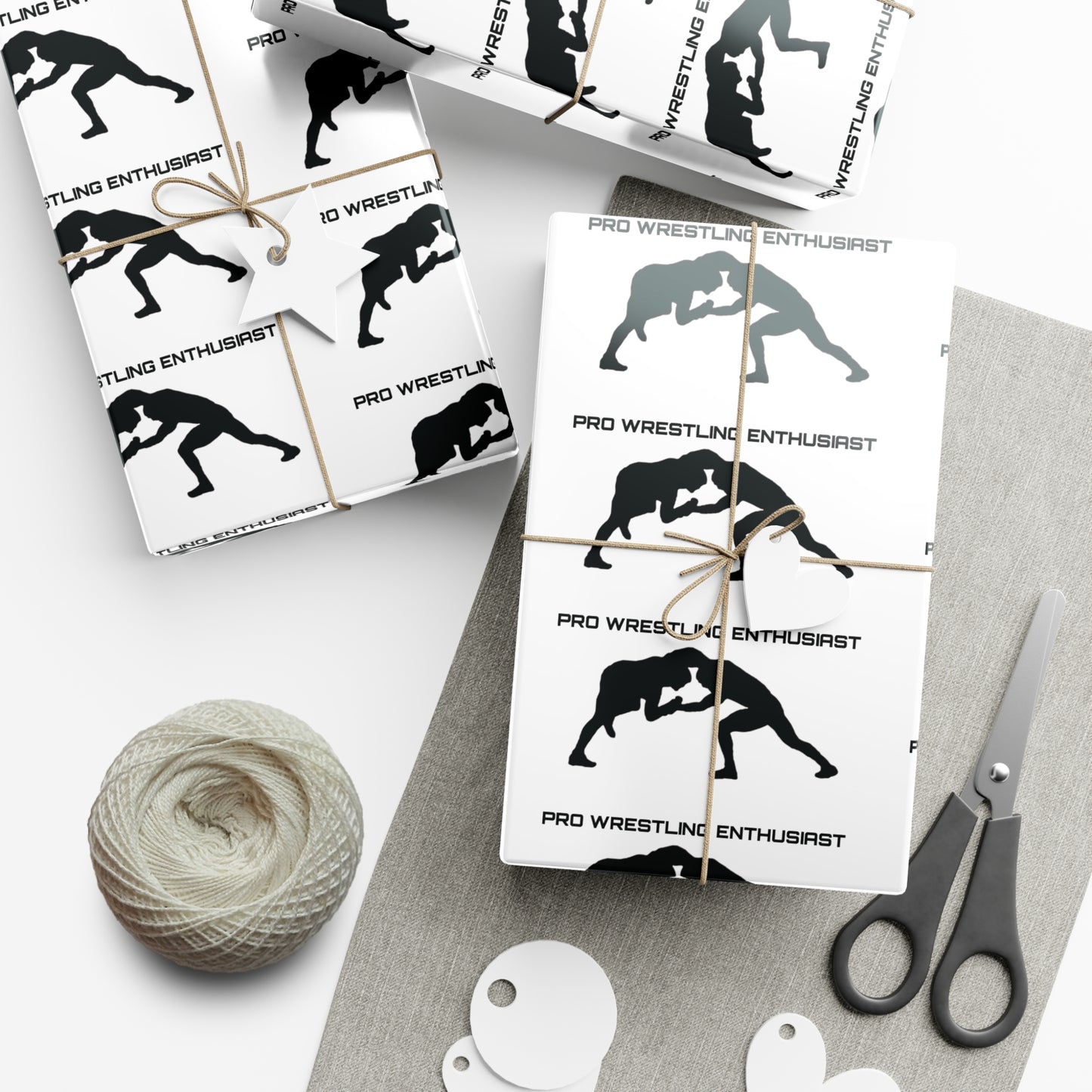 Pro Wrestling Enthusiast Gift Wrap Paper