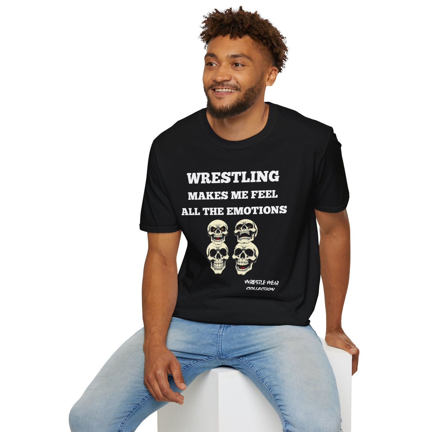 Wrestling Makes Me Feel All The Emotions Unisex Softstyle T-Shirt