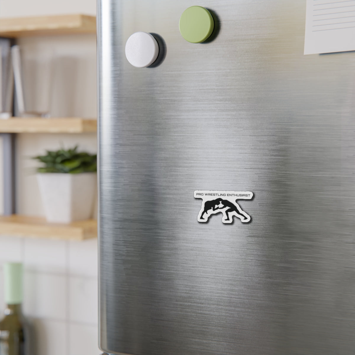 Pro Wrestling Enthusiast Die-Cut Magnet