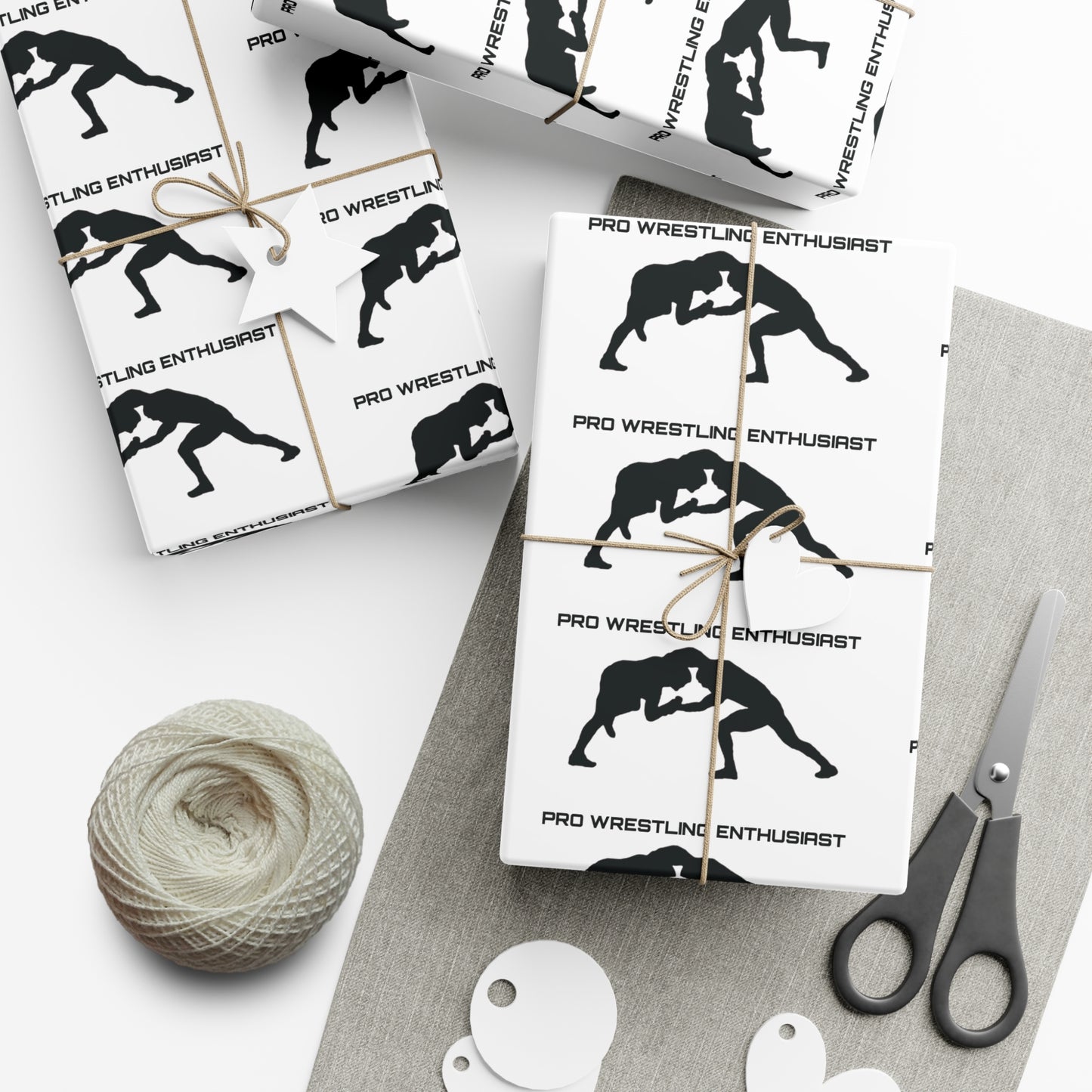 Pro Wrestling Enthusiast Gift Wrap Paper