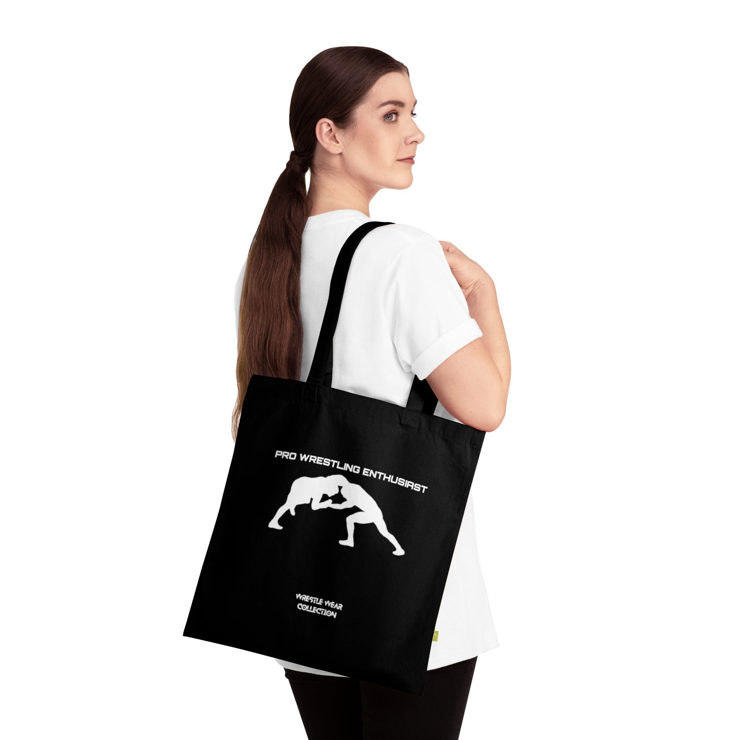 Pro Wrestling Enthusiast Black Tote Bag