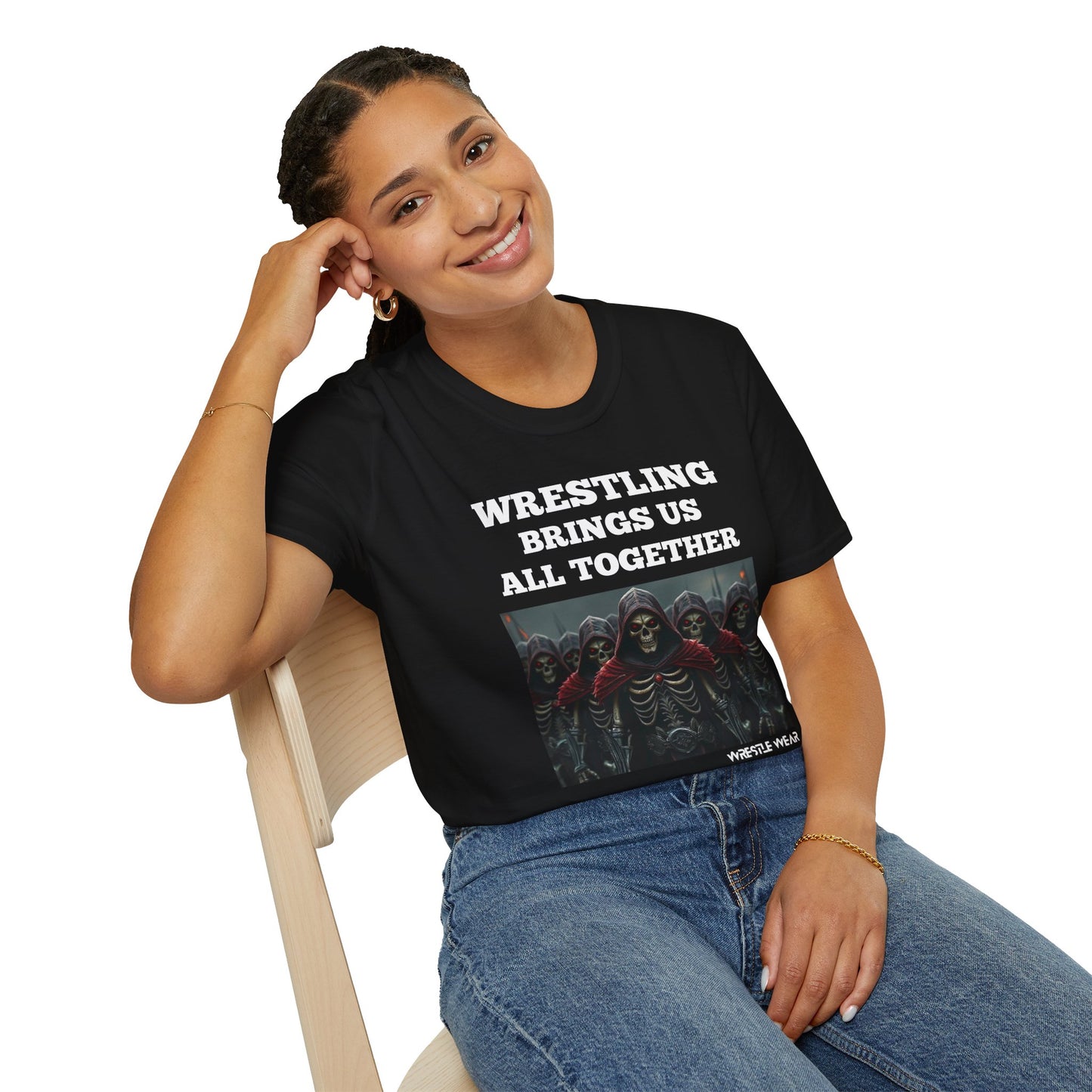 Wrestling Brings Us All Together Unisex Softstyle T-Shirt