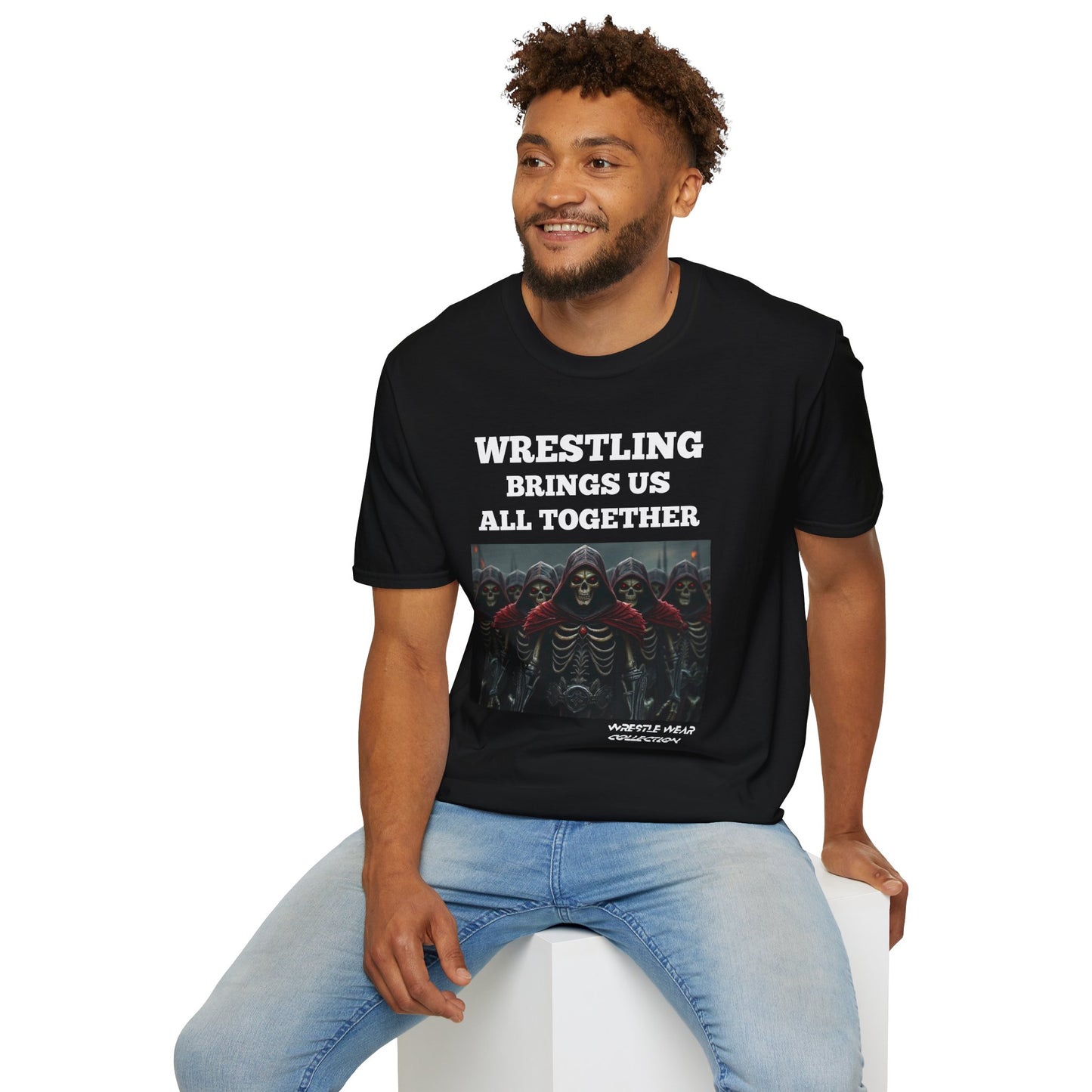 Wrestling Brings Us All Together Unisex Softstyle T-Shirt