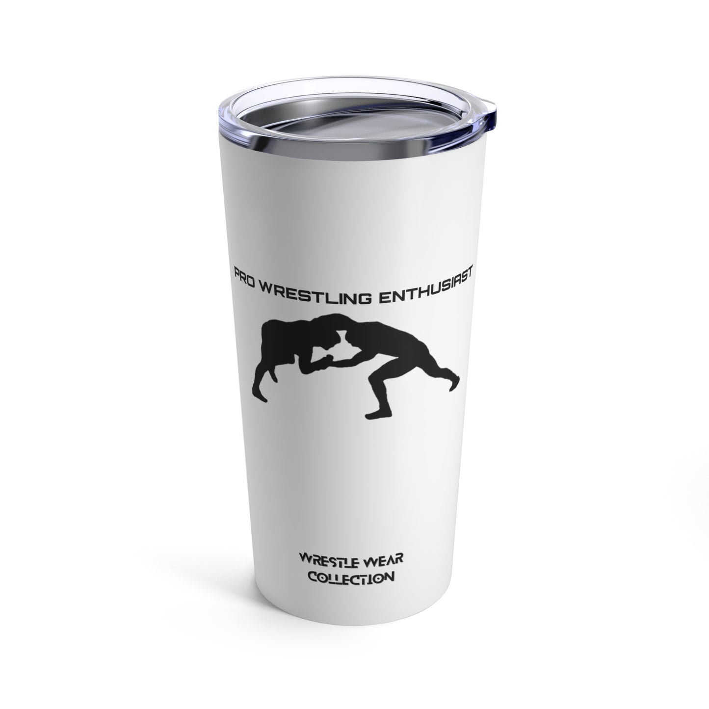 Pro Wrestling Enthusiast White Tumbler 20oz