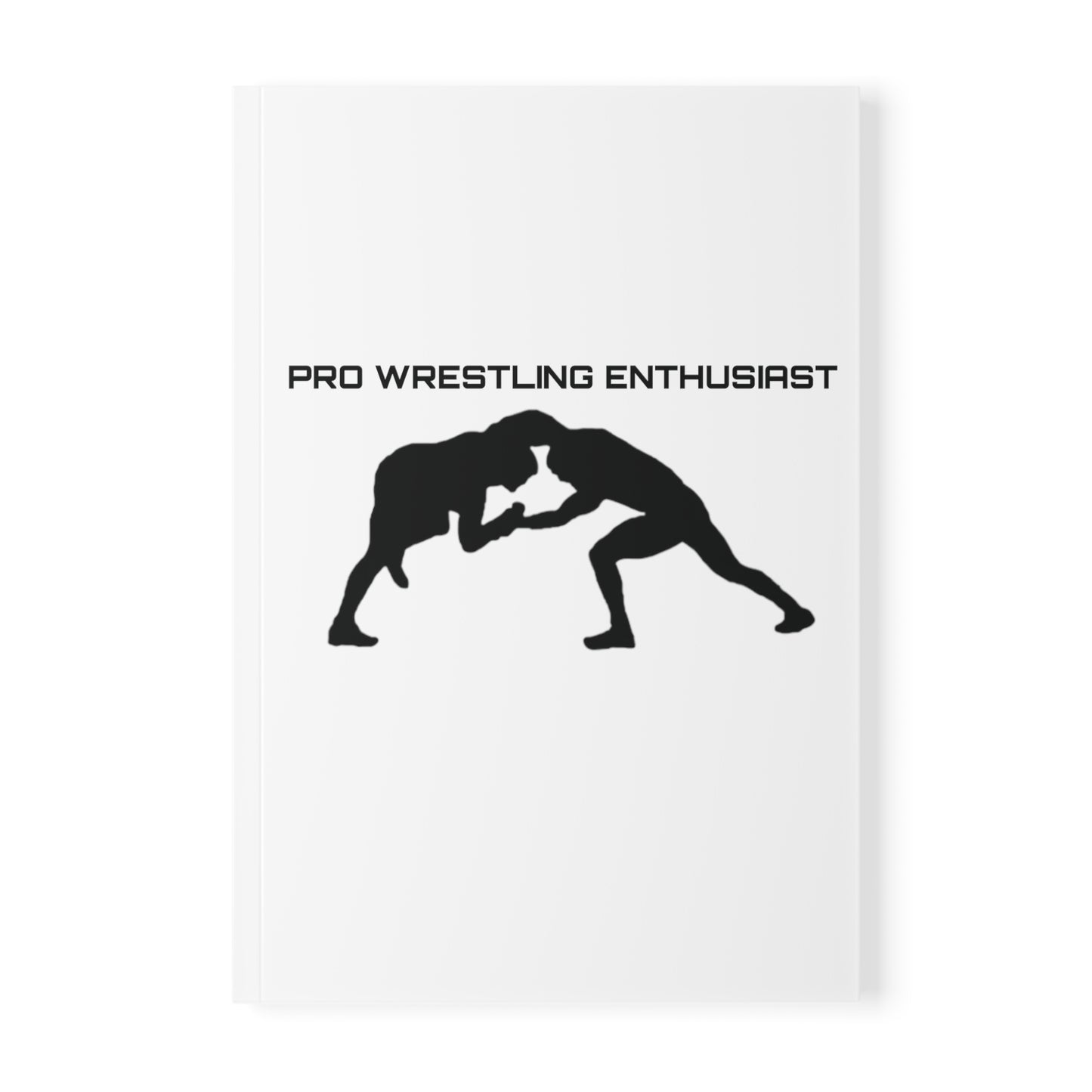 Pro Wrestling Enthusiast White Softcover Notebook