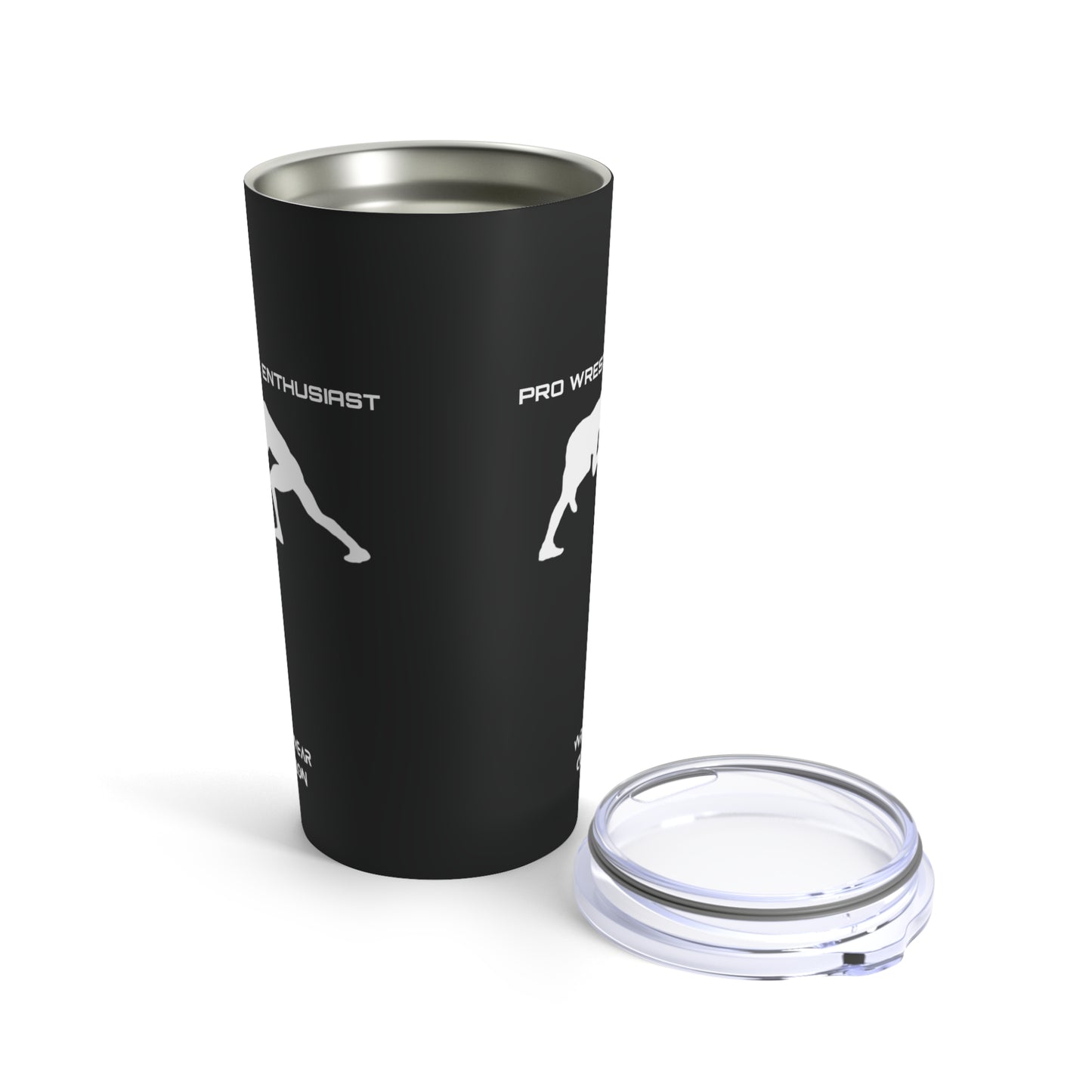 Pro Wrestling Enthusiast Black Tumbler 20oz