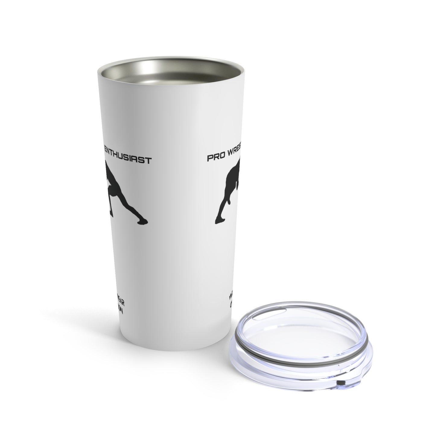 Pro Wrestling Enthusiast White Tumbler 20oz