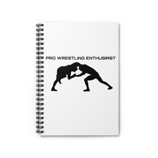 Pro Wrestling Enthusiast White Spiral Notebook