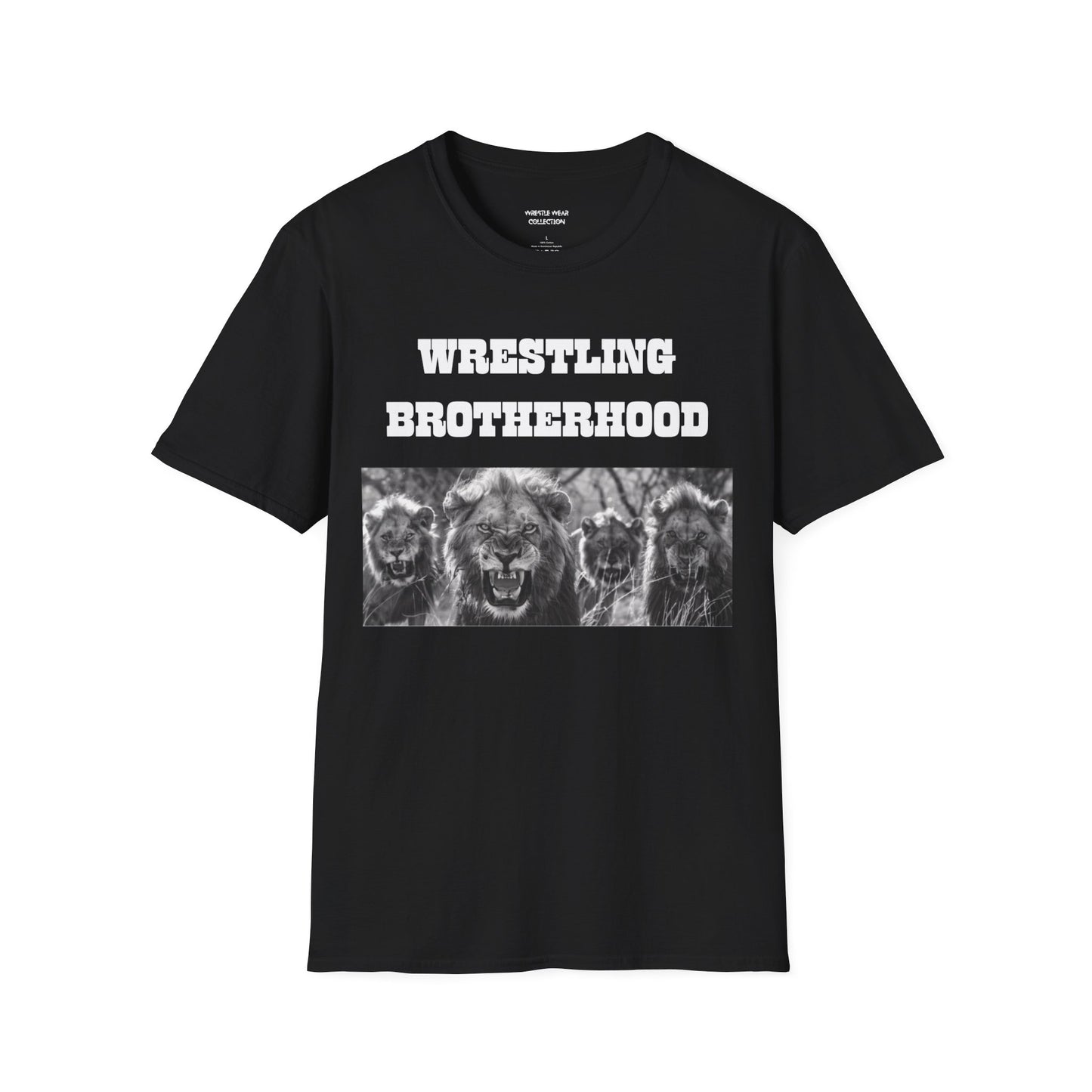 Wrestling Brotherhood Pride of Lions. Unisex Softstyle T-Shirt