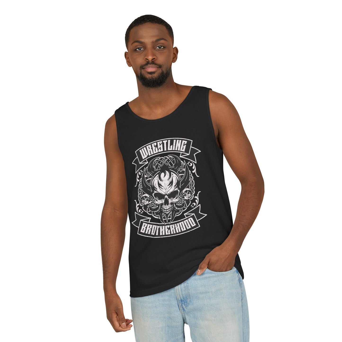 Wrestling Brotherhood Skulls Unisex Tank Top