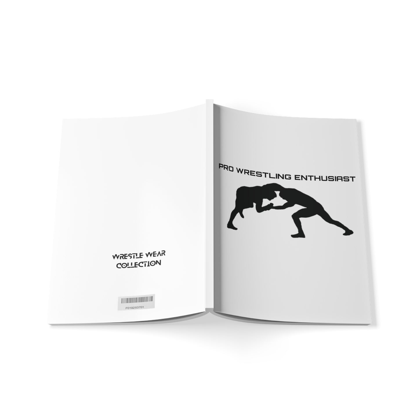 Pro Wrestling Enthusiast White Softcover Notebook