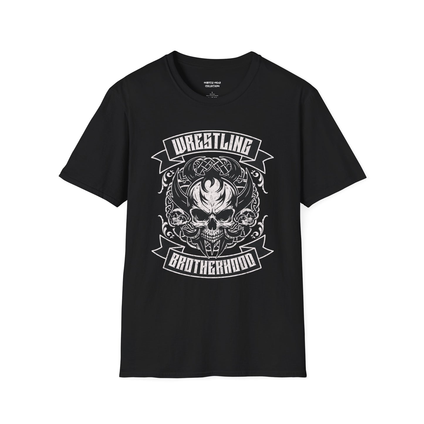 Wrestling Brotherhood Skulls Unisex Softstyle T-Shirt